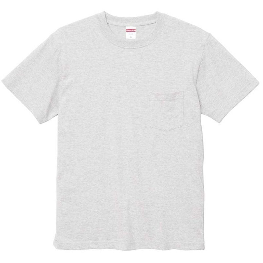 United Athle 5006-01 5.6oz 全棉有袋T恤 | 顏色:Ash Grey