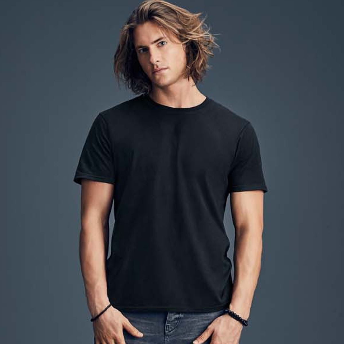 ANVIL 780 男裝環紡 T恤 (美國尺碼) 1 ANVIL 780 男裝環紡 T恤 (美國尺碼) | 顏色:Black