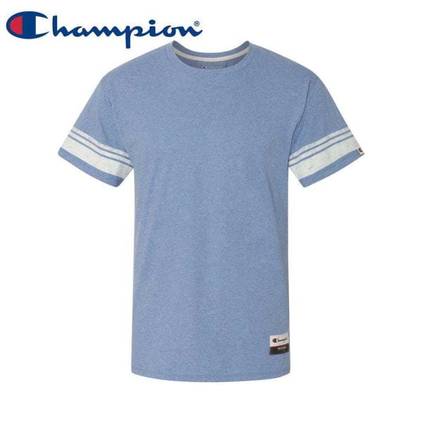 Champion AO300 復刻版混紡 T 恤 (美國尺碼) - Blue Jazz Heather 173C (60P/30C/10R)