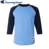 Champion T137 七分袖牛角袖 T 恤 (美國尺碼) - Light Blue/Navy FA069