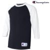 Champion T137 七分袖牛角袖 T 恤 (美國尺碼) - Black/White FS036