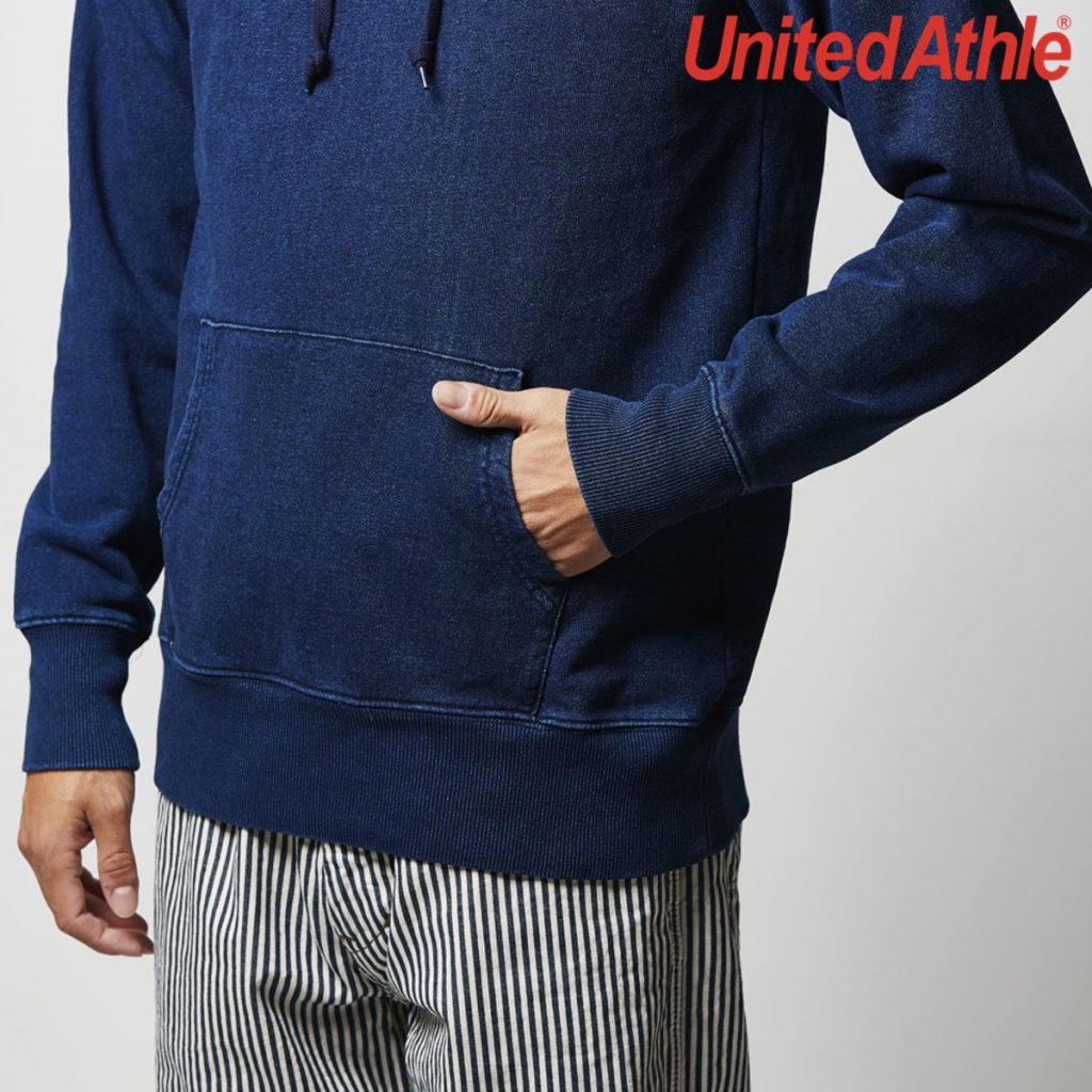 United Athle 3907-01 12.2oz 全棉連帽丹寧衛衣