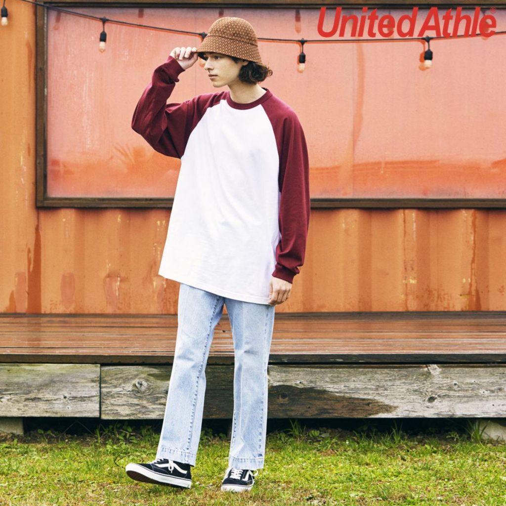 United Athle 5048-01 5.6 oz 長袖拉格蘭T恤