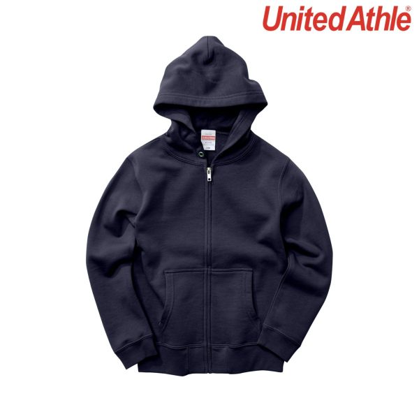 United Athle 5213-02 10.0oz 純棉魚鱗布連帽拉鍊童裝衛衣