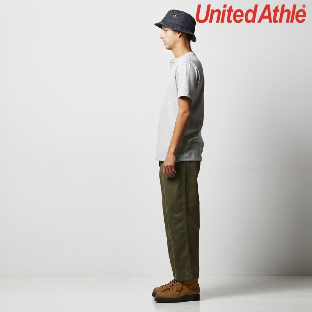 United Athle 5004-01 5.6oz 男裝短袖亨利領T恤