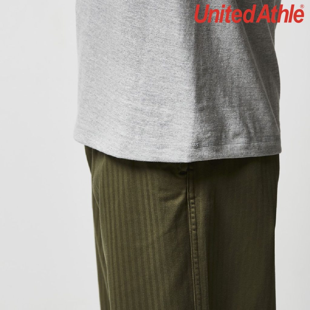 United Athle 5004-01 5.6oz 男裝短袖亨利領T恤