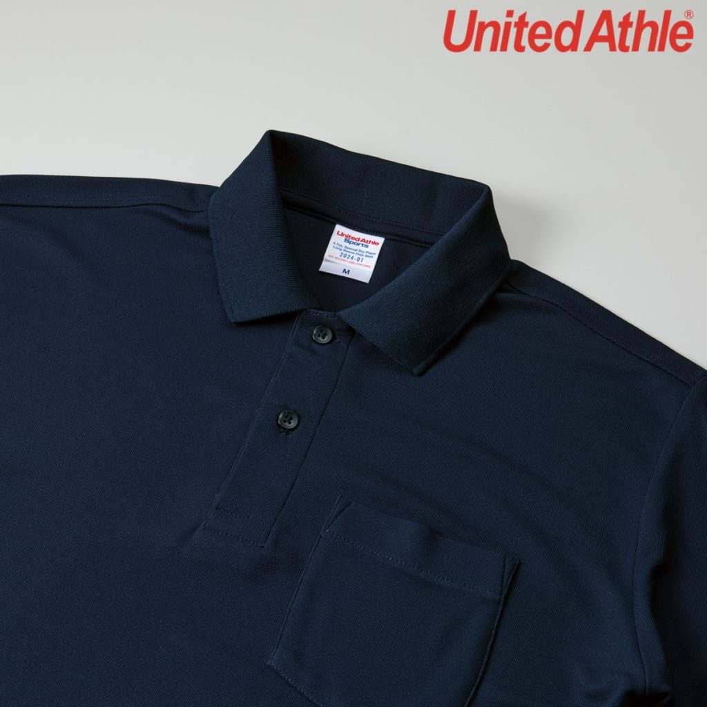 United Athle 2024-01 4.7oz 快乾長袖 Polo（附口袋）