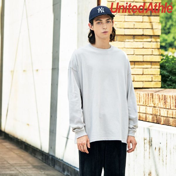 United Athle 5509-01 5.6oz 頂級圓領柔棉 落肩寬版長袖T恤