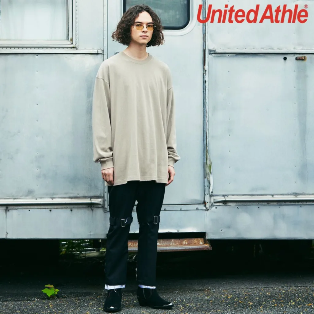 United Athle 4422-01 9.1oz 重量級寬版落肩長袖T恤