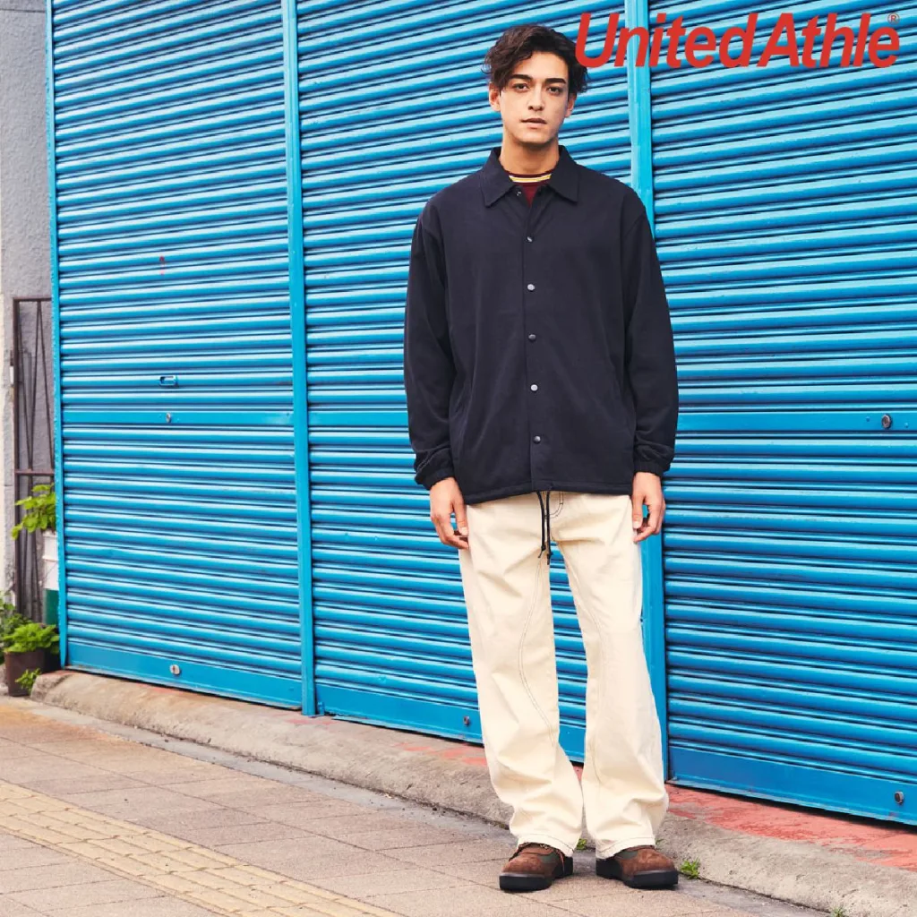 United Athle 4487-01 10.0oz Cotton Jersey Coach Jacket