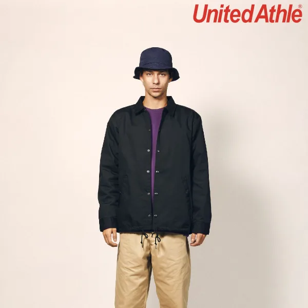 United Athle 7448-01 T/C 教練外套（有襯裡）