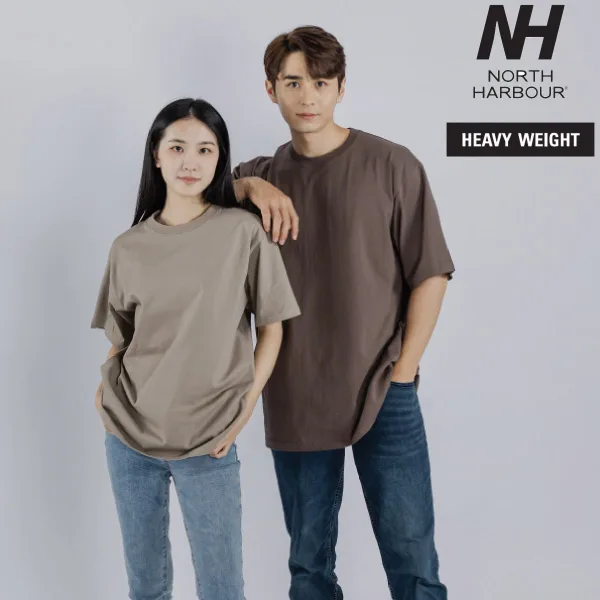 North Harbour 6240 7.1oz 重磅寬版落肩T恤