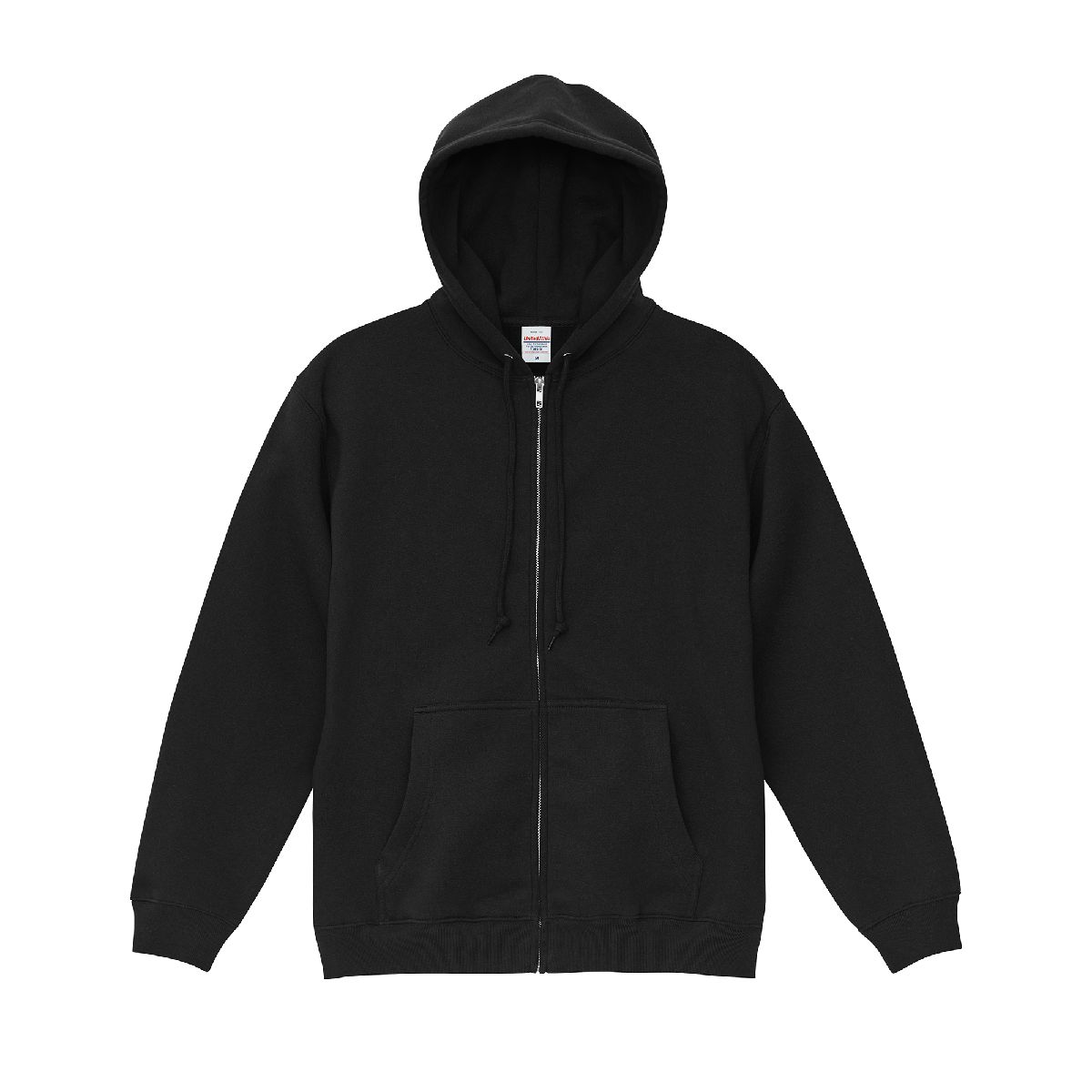 United Athle 5385-01 8.3oz T/C 混紡抓毛拉鍊連帽衞衣 5 United Athle 5385-01 Black 0002 Size:2XL