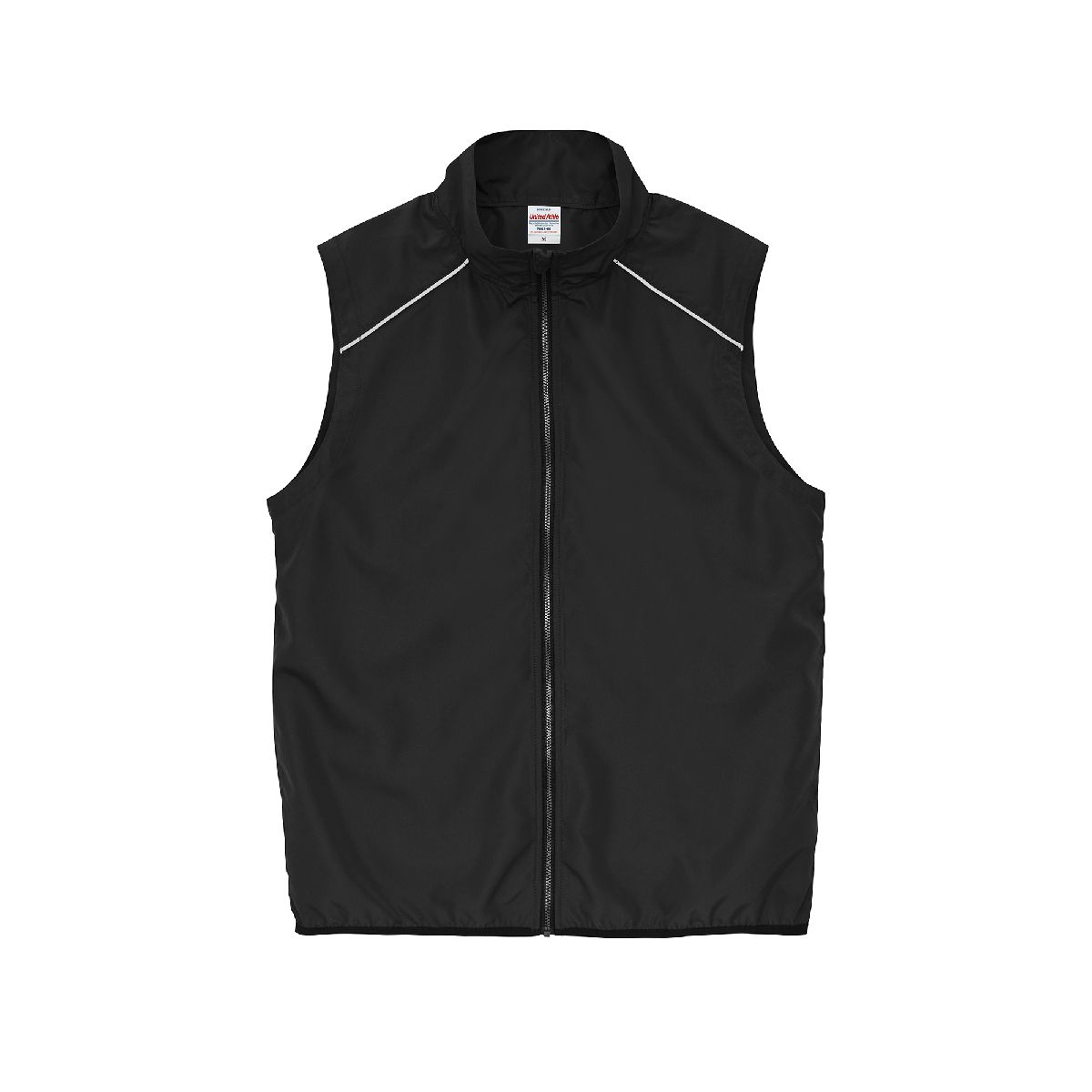 United Athle 7082-01 環保再生聚酯反光立領背心 2 United Athle 7082-01 Black 0002 Size:2XL