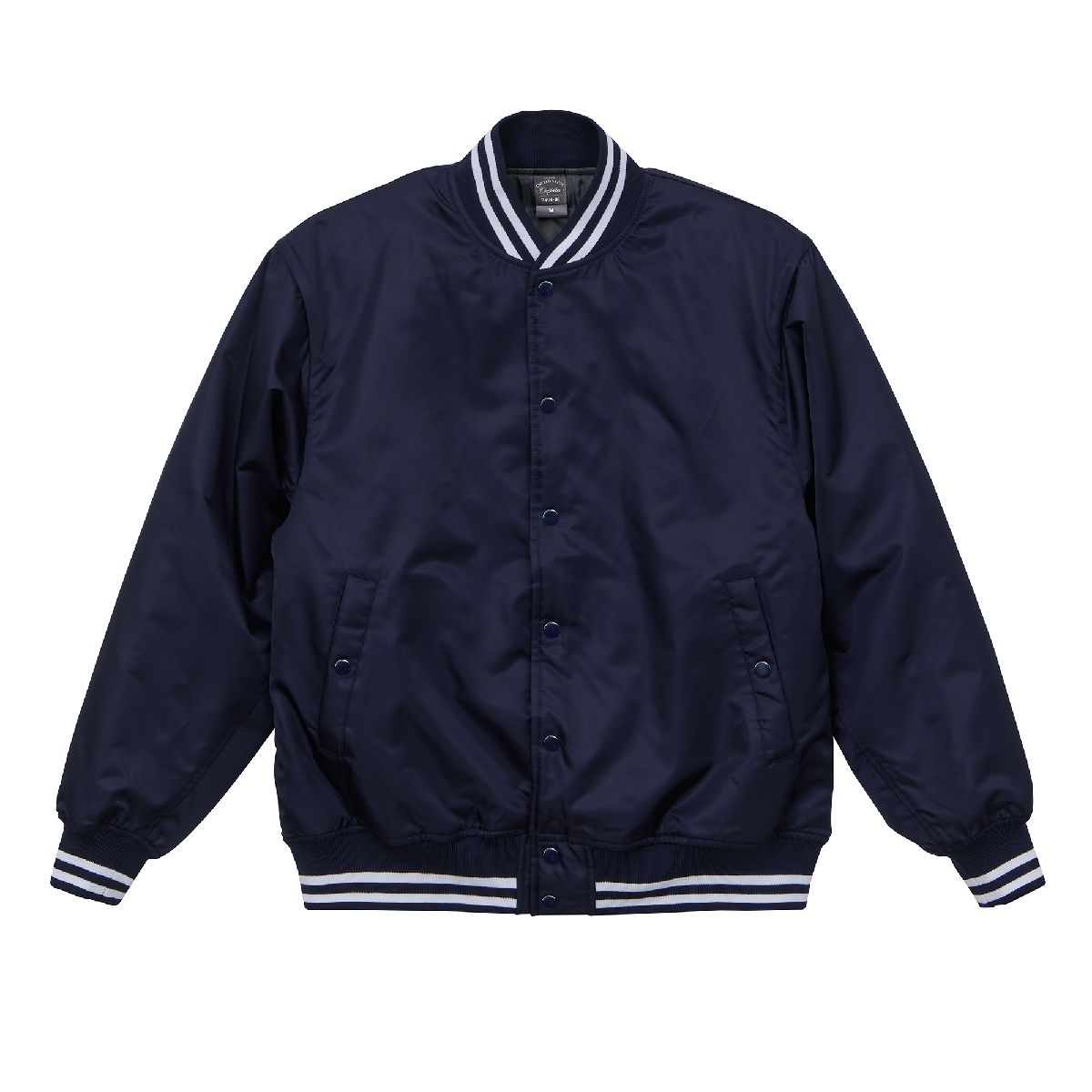United Athle 7491-01 美式復古寬鬆棒球外套 3 United Athle 7491-01 Navy/White 4001 Size:XL